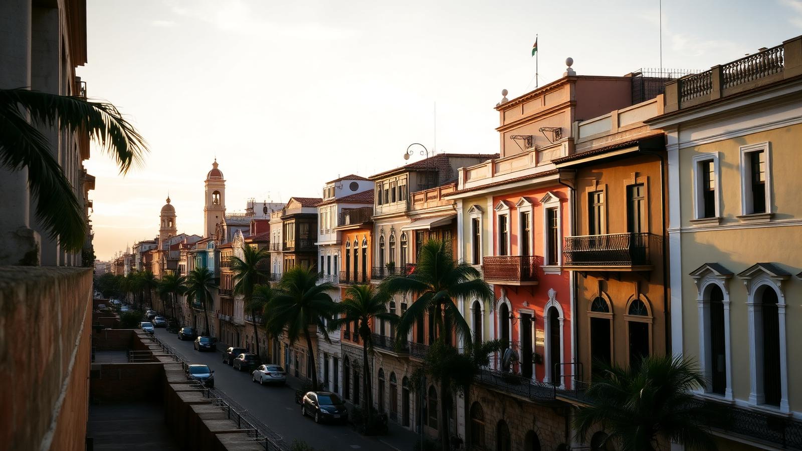 Cartagena colorful colonial facades and Caribbean light