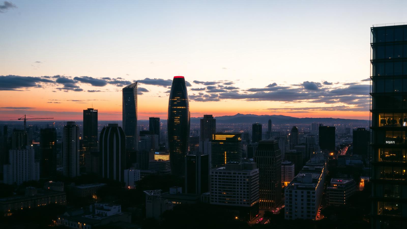 São Paulo urban skyline at dusk